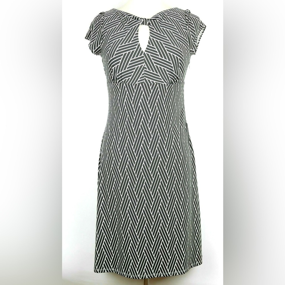 Brown ANN TAYLOR Midi Keyhole Dress Size 2